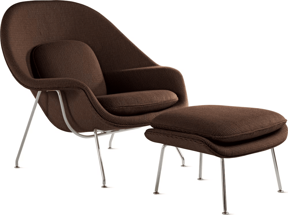 Womb Chair and Ottoman lounge chair Knoll 