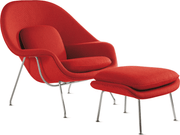 Womb Chair and Ottoman lounge chair Knoll 