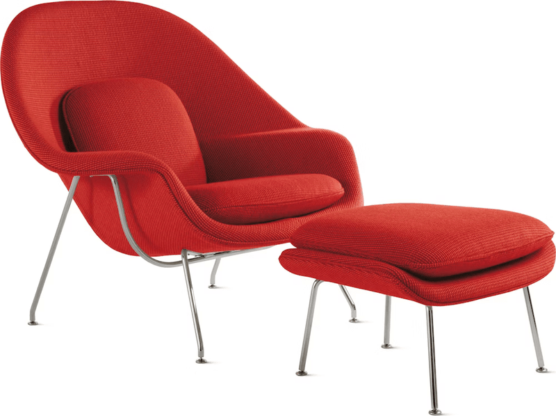 Womb Chair and Ottoman lounge chair Knoll 