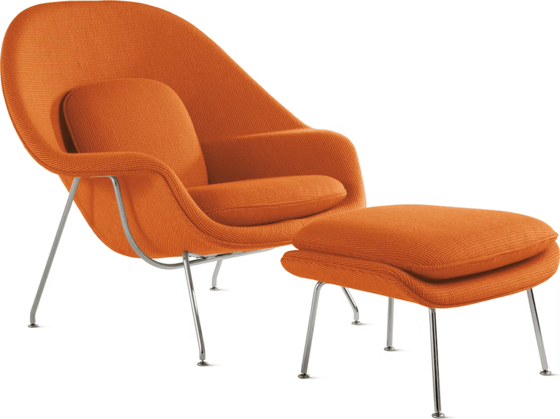 Womb Chair and Ottoman lounge chair Knoll 