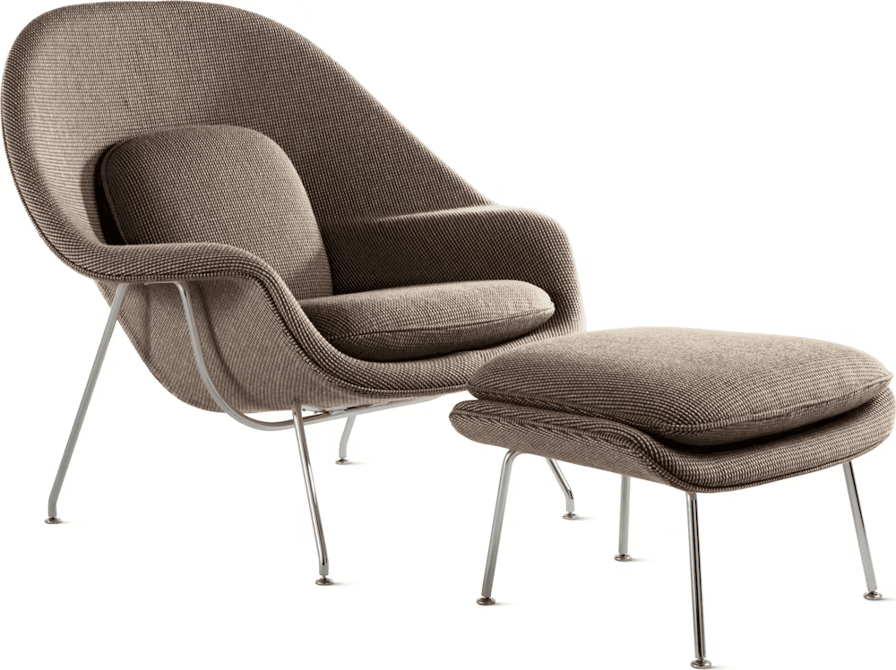 Womb Chair and Ottoman lounge chair Knoll 