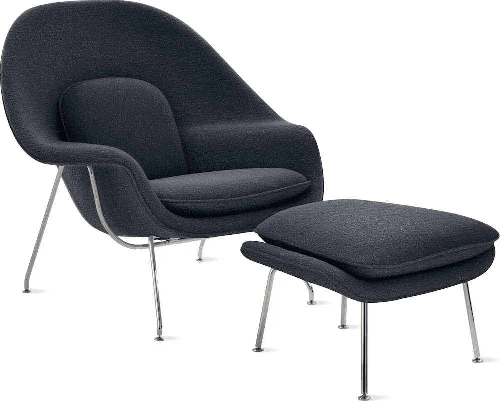 Womb Chair and Ottoman lounge chair Knoll 