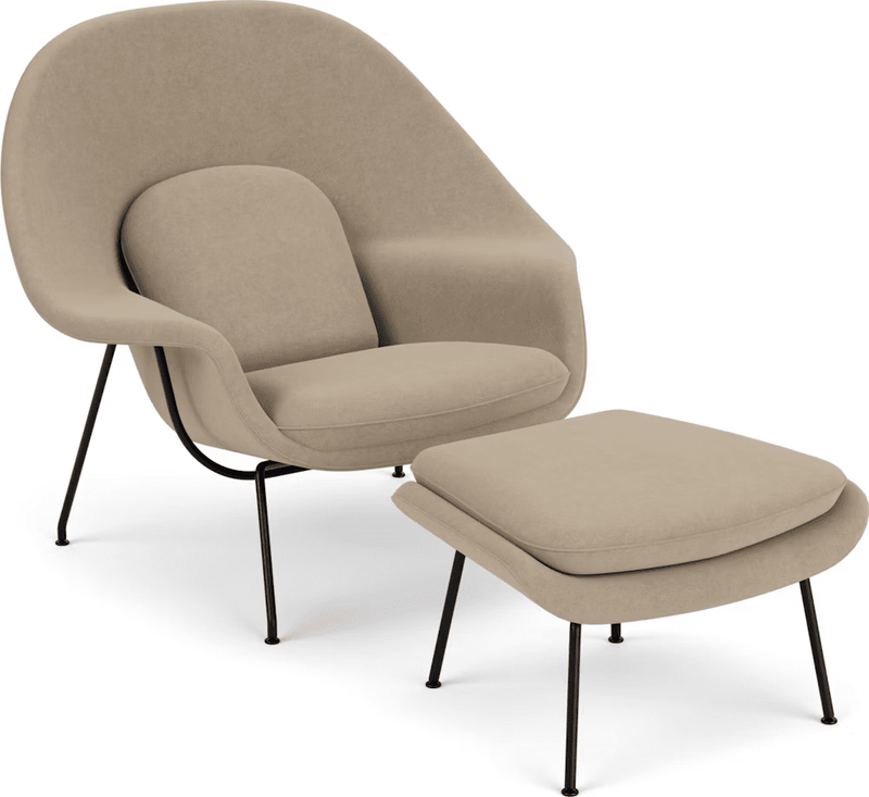 Womb Chair and Ottoman lounge chair Knoll 
