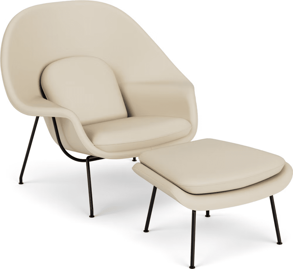 Womb Chair and Ottoman lounge chair Knoll 