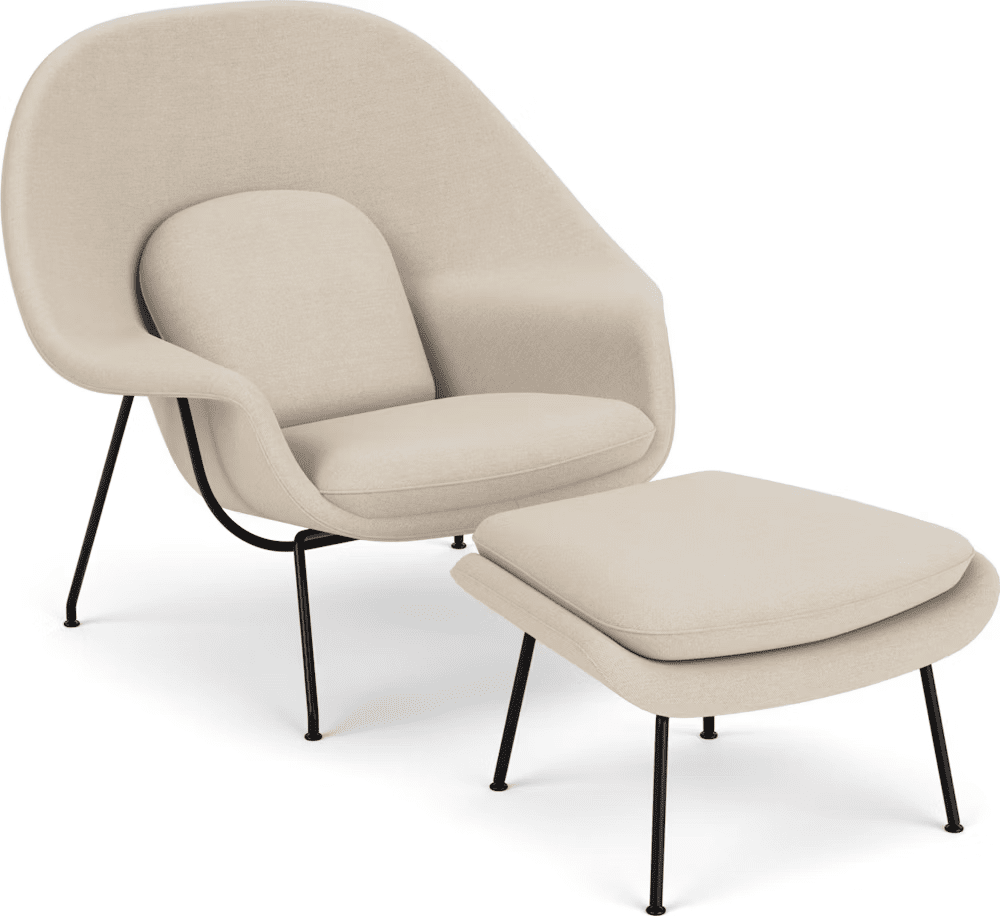 Womb Chair and Ottoman lounge chair Knoll 