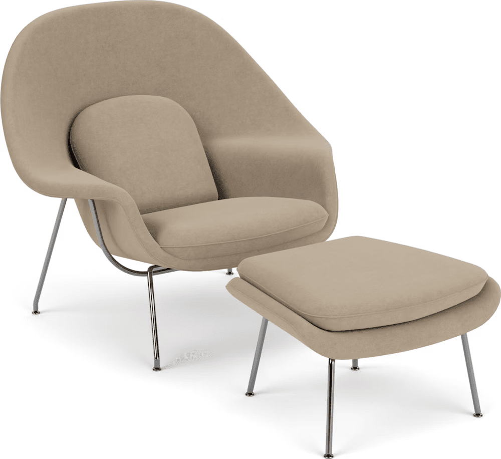 Womb Chair and Ottoman lounge chair Knoll 