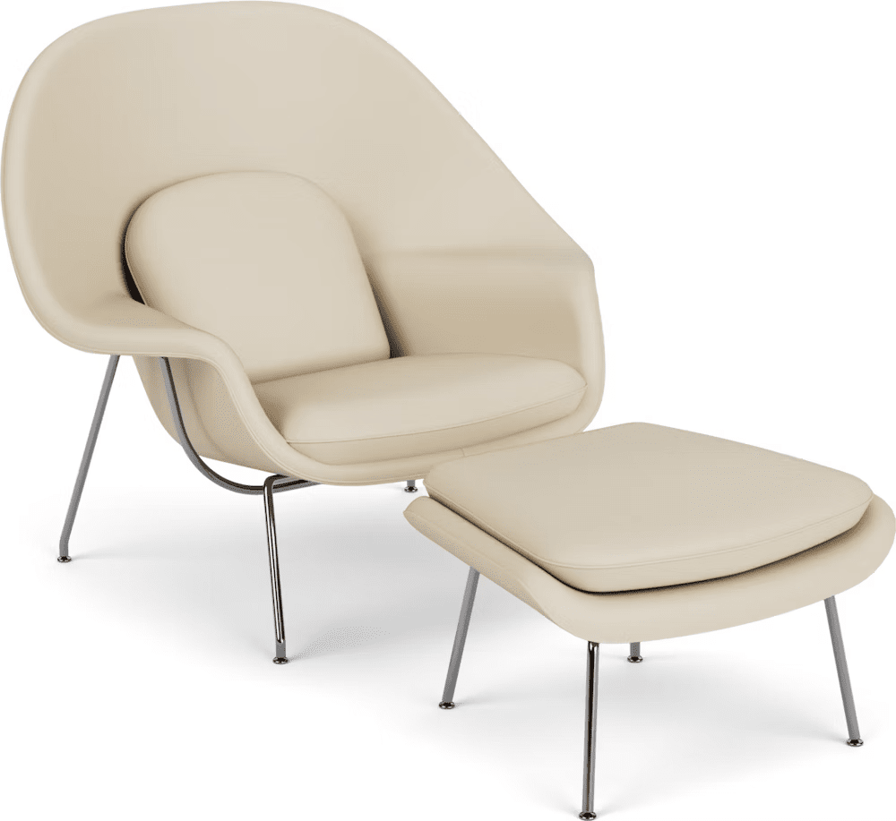 Womb Chair and Ottoman lounge chair Knoll 