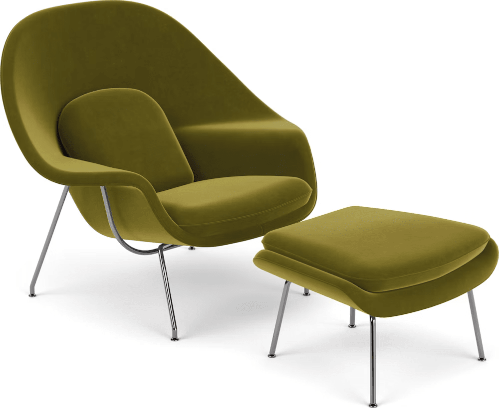 Womb Chair and Ottoman lounge chair Knoll 