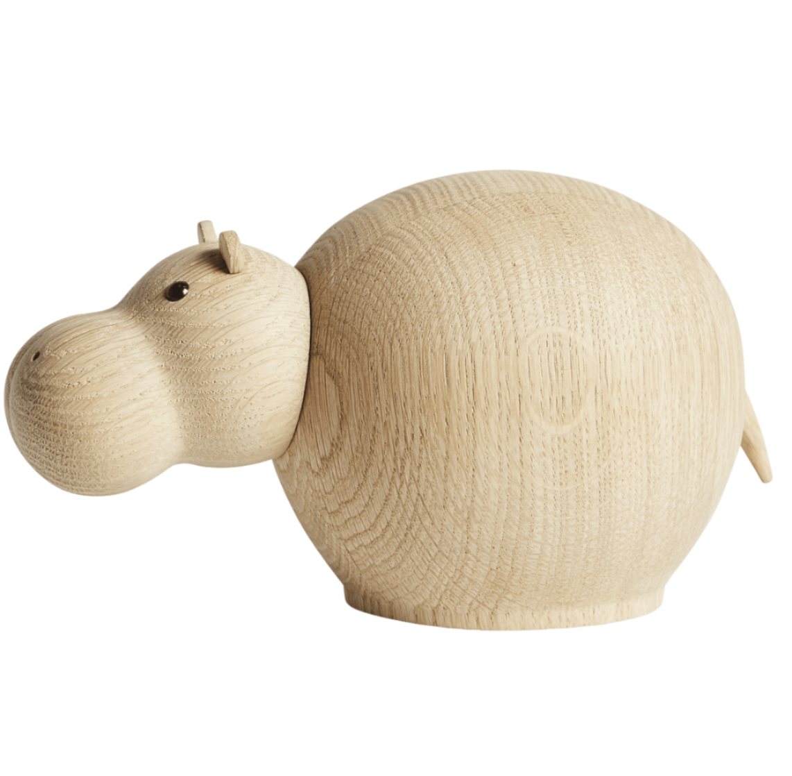 Hibo Hippopotamus Sculptures Decor Woud Oak /Mini - 4 pcs./box 