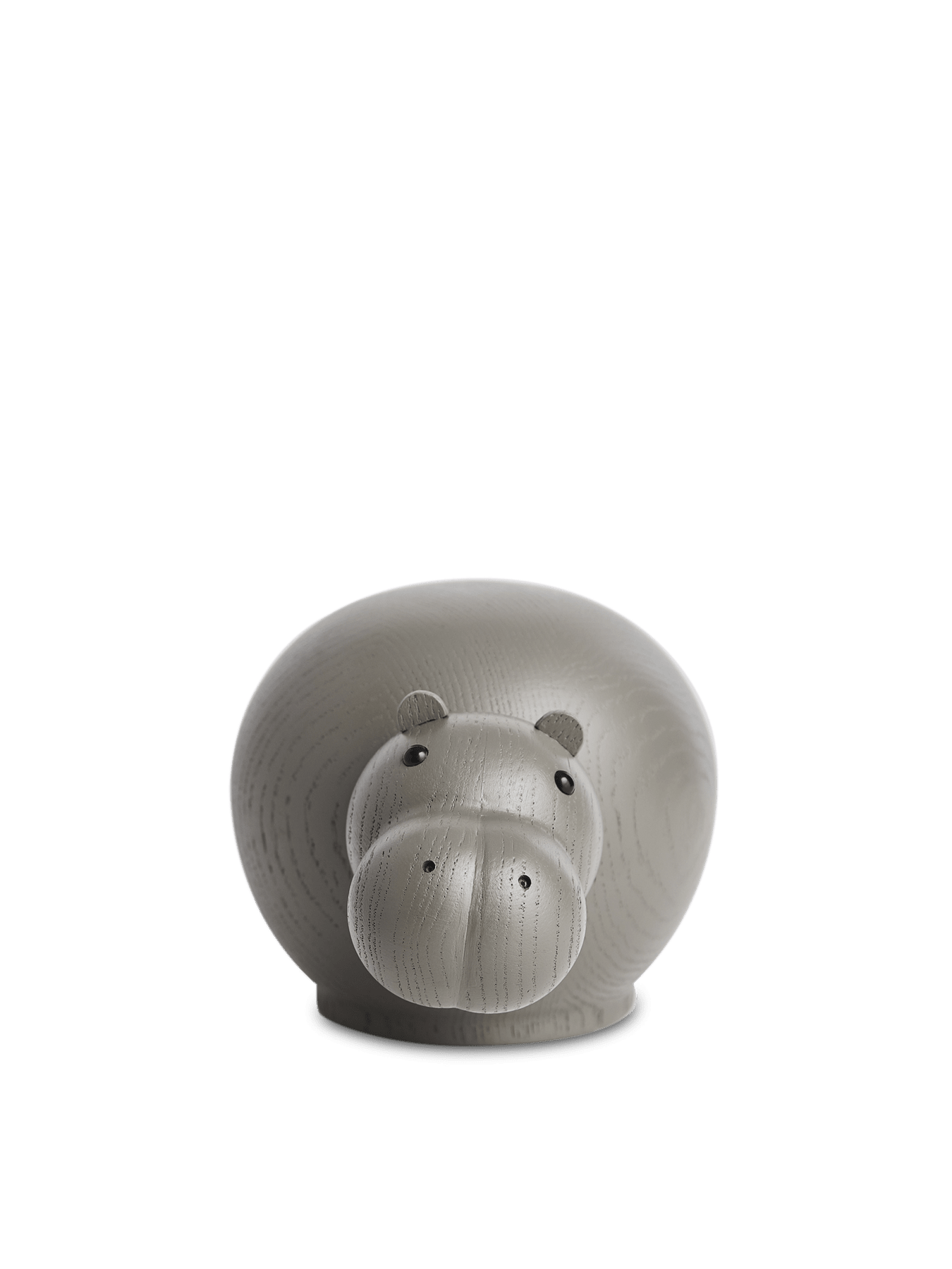 Hibo Hippopotamus Sculptures Decor Woud Taupe /Small - 4 pcs./box 