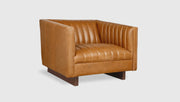 Wallace Chair lounge Gus Modern Tucson Sienna Leather 
