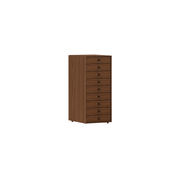Nelson Miniature Chest 9 Drawer storage herman miller Walnut None Black