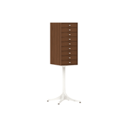 Nelson Miniature Chest 9 Drawer storage herman miller Walnut White Studio White