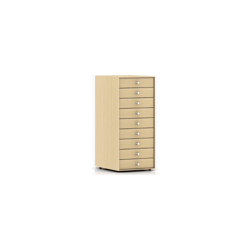 Nelson Miniature Chest 9 Drawer storage herman miller White Ash None Studio White