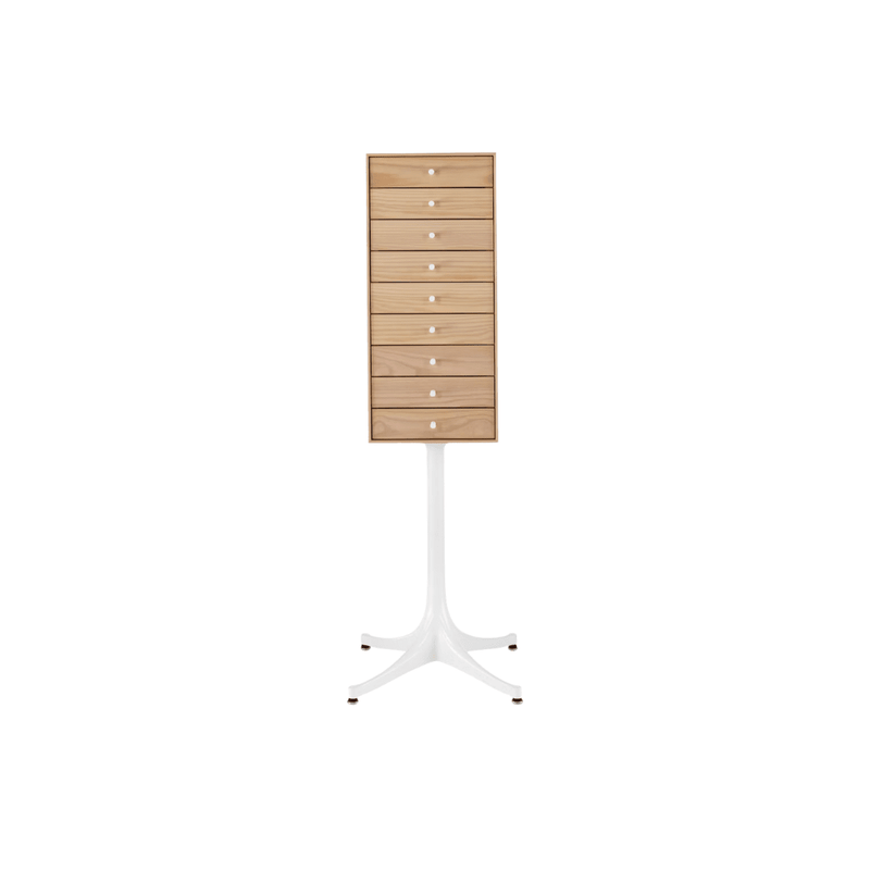 Nelson Miniature Chest 9 Drawer storage herman miller White Ash White Studio White