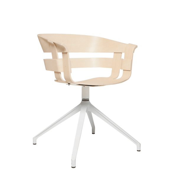 Wick Swivel Chair Chair Design House Stockholm Without Wheels Ash Veneer / White 