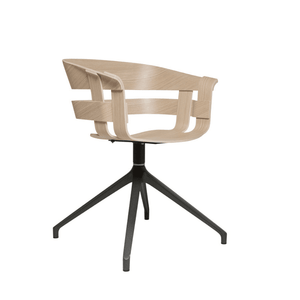 Wick Swivel Chair Chair Design House Stockholm Without Wheels Oak Veneer / Dark Grey 