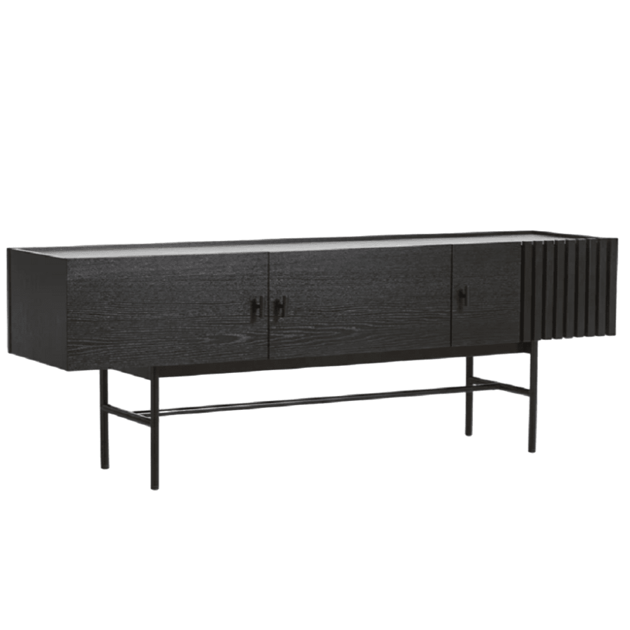 Array Low Sideboard storage Woud Black Painted Oak 