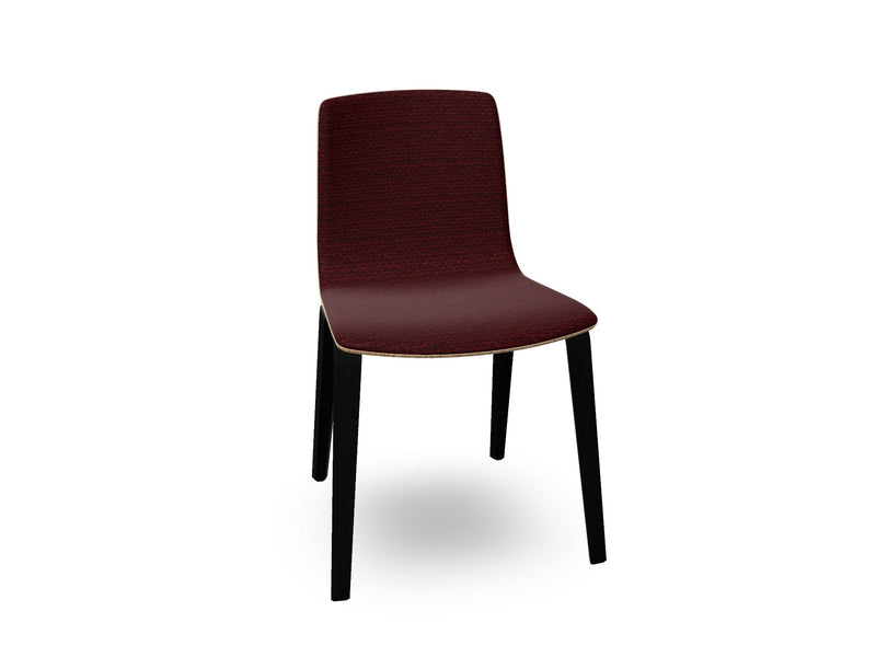 Aava 02 Wooden Chair with Front Upholstery Chairs Arper 