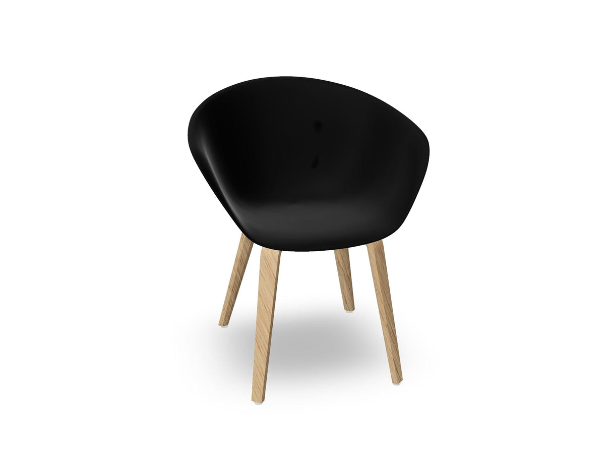 Duna 02 Polypropylene Chair With Wood Legs Chairs Arper 