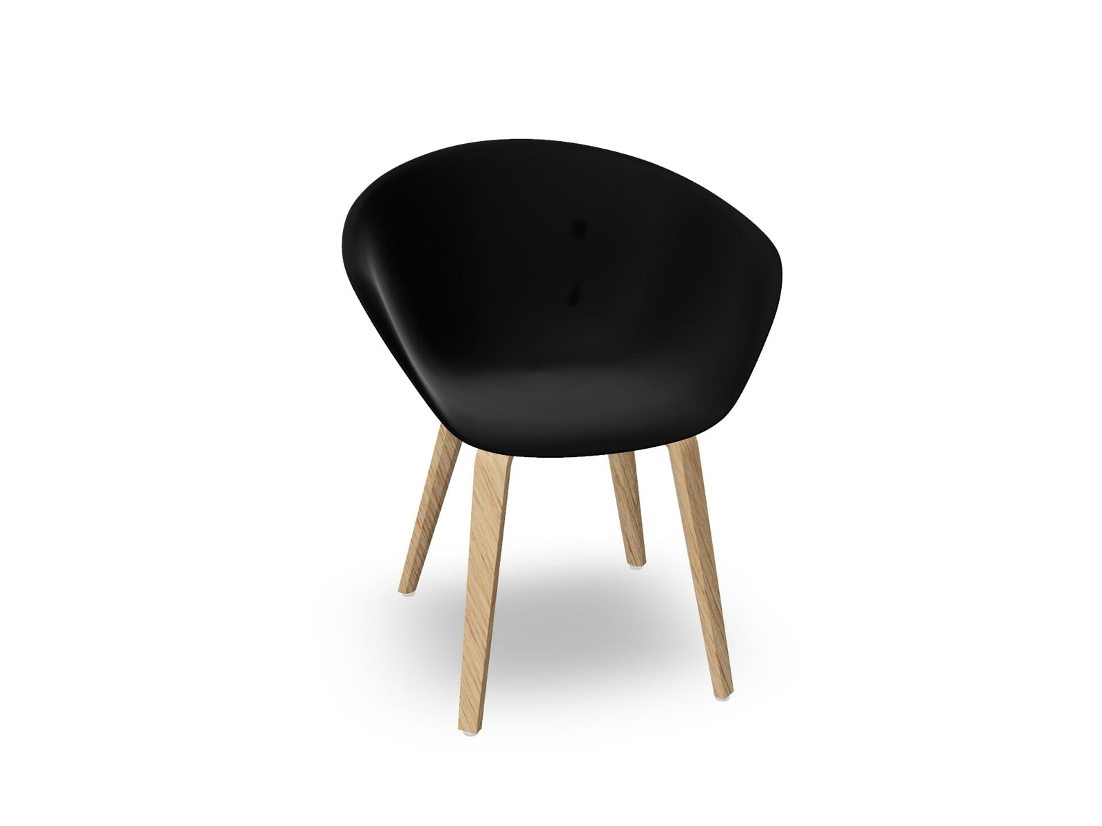Duna 02 Polypropylene Chair With Wood Legs Chairs Arper 