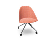 Cila Fully Upholtered Chair With Fixed Trestle Base Chairs Arper 
