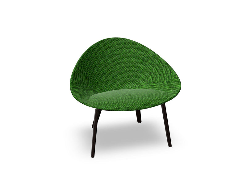 Adell 4 Leg Wood Lounge Chair With Fully Upholstered lounge chair Arper 