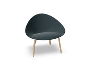 Adell 4 Leg Wood Lounge Chair With Fully Upholstered lounge chair Arper 