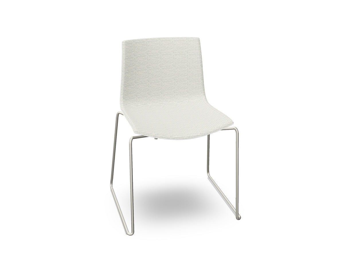 Catifa 46 Sled Base Polypropylene with Front-Face Upholstery