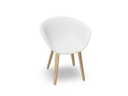 Duna 02 Wood Leg Chair With Full Upholstery Chairs Arper 