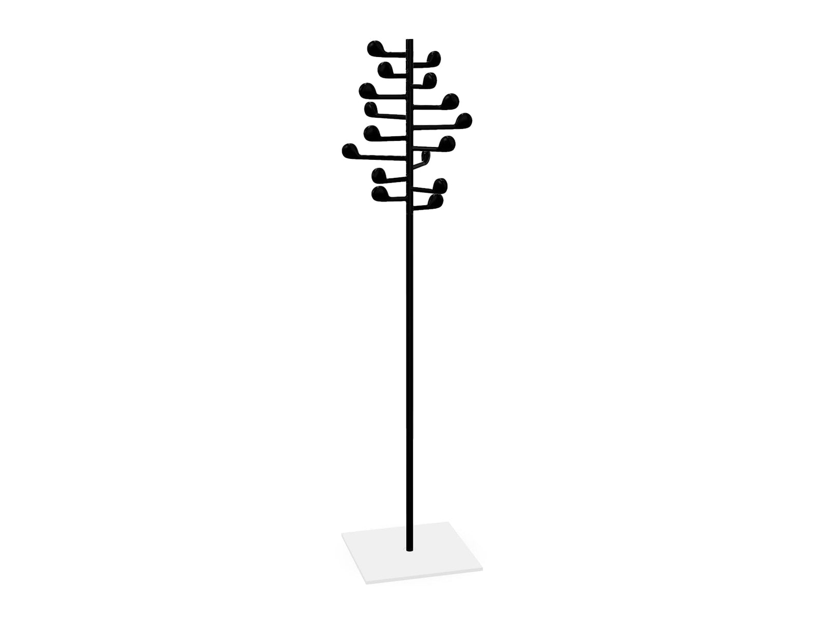 Song Coat Rack Coat Hooks Arper song 16-hook coat stand +$228.00 white lacquered 