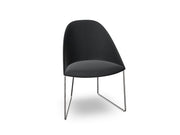 Cila Fully Upholstered Chair With Sled Base Chairs Arper 