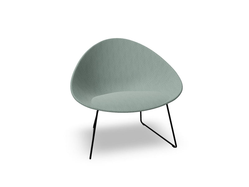 Adell Sled Base Lounge Chair With Fully Upholstered lounge chair Arper 