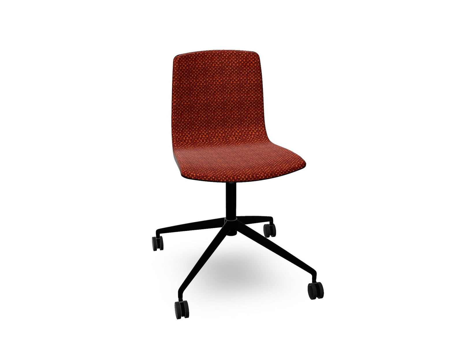 Aava 02 Fixed Trestle Base Wood Chair With Front Upholstery Chairs Arper 