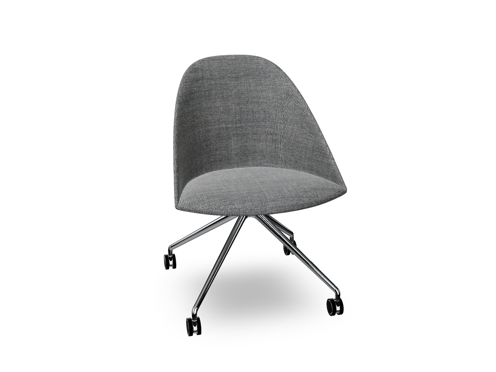 Cila Fully Upholtered Chair With Fixed Trestle Base