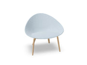 Adell 4 Leg Wood Lounge Chair With Fully Upholstered lounge chair Arper 