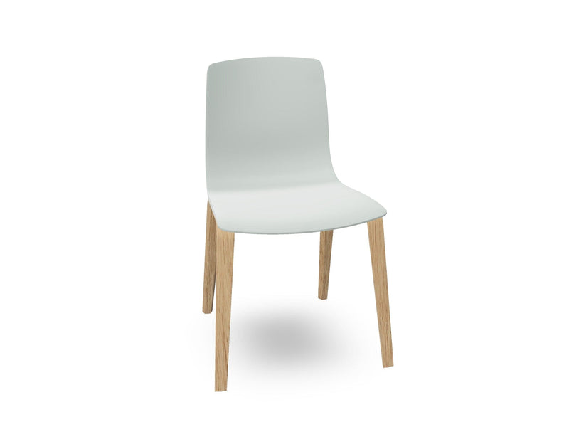 Aava 02-4 Wood Legs Polypropylene Chair Chairs Arper 