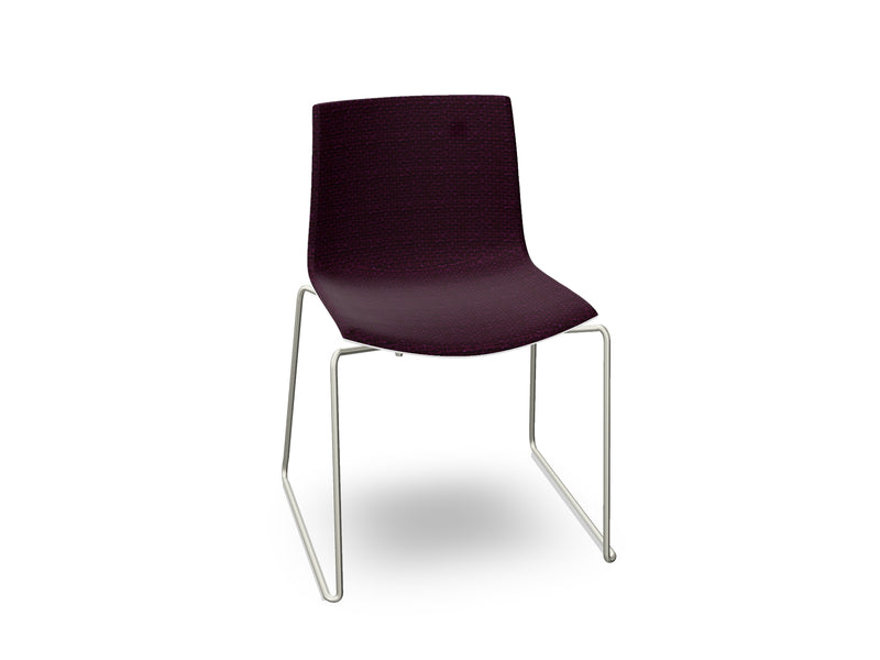 Catifa 46 Sled Base Polypropylene with Front-Face Upholstery
