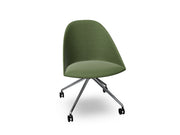 Cila Fully Upholtered Chair With Fixed Trestle Base Chairs Arper 