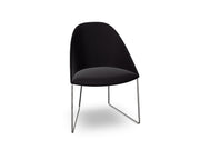 Cila Fully Upholstered Chair With Sled Base Chairs Arper 