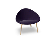 Adell 4 Leg Wood Lounge Chair With Fully Upholstered lounge chair Arper 