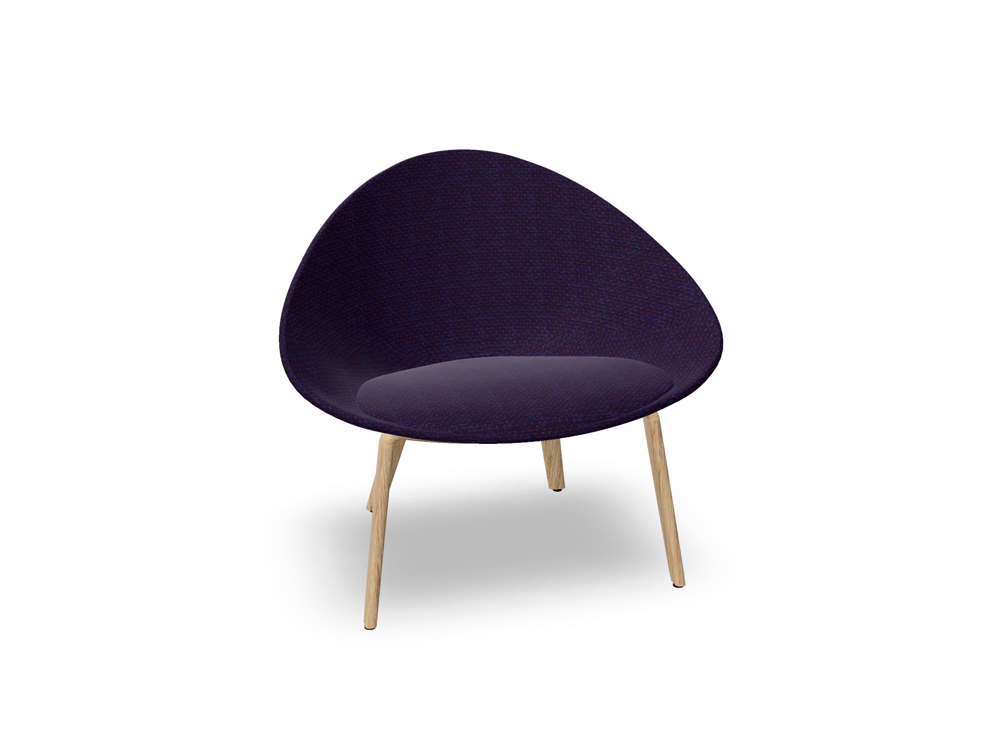 Adell 4 Leg Wood Lounge Chair With Fully Upholstered