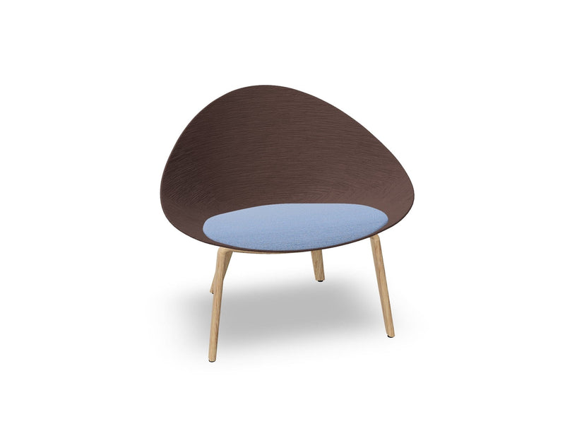 Adell 4 Leg Wood Lounge Chair lounge chair Arper 
