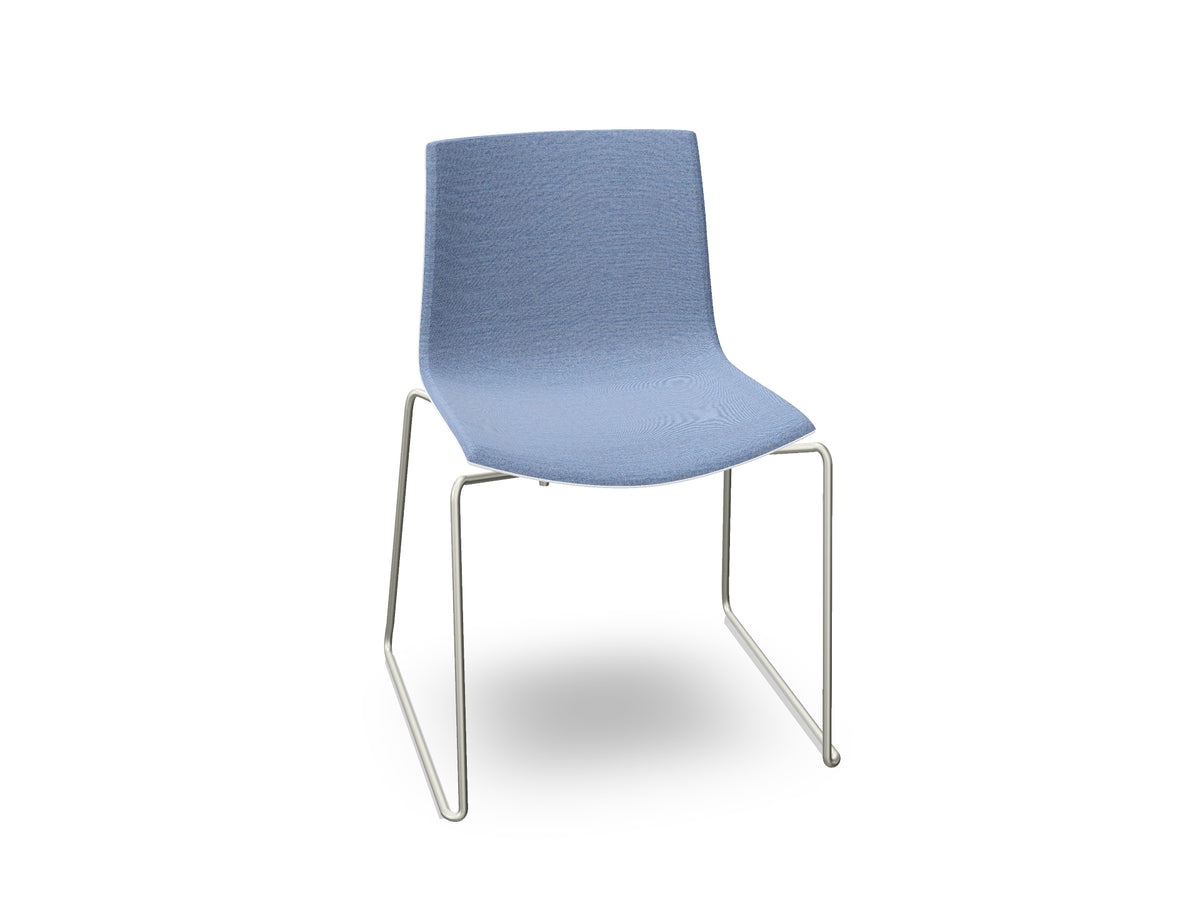 Catifa 46 Sled Base Polypropylene with Front-Face Upholstery