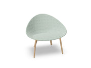Adell 4 Leg Wood Lounge Chair With Fully Upholstered lounge chair Arper 
