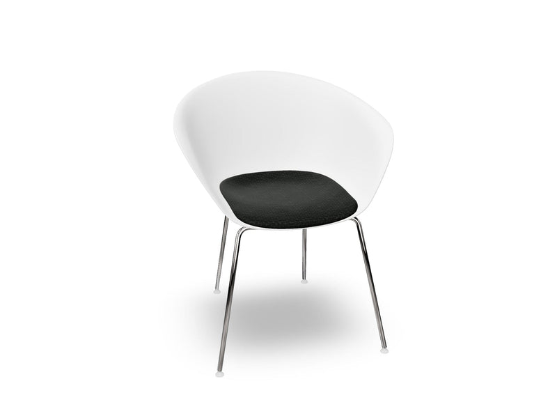 Duna 02 Four Leg Chair With Seat Cushion Chairs Arper 