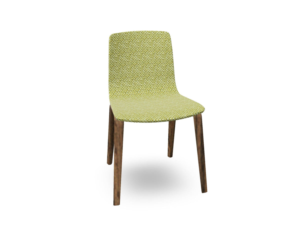 Aava 02-4 Wood Legs Chair With Fully Upholstered Chairs Arper 