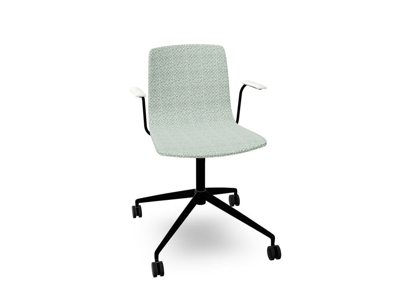 Aava 02 Fixed Trestle Base Chair With Fully Upholstered Chairs Arper 