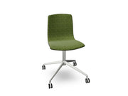 Aava 02 Fixed Trestle Base Wood Chair With Front Upholstery Chairs Arper 