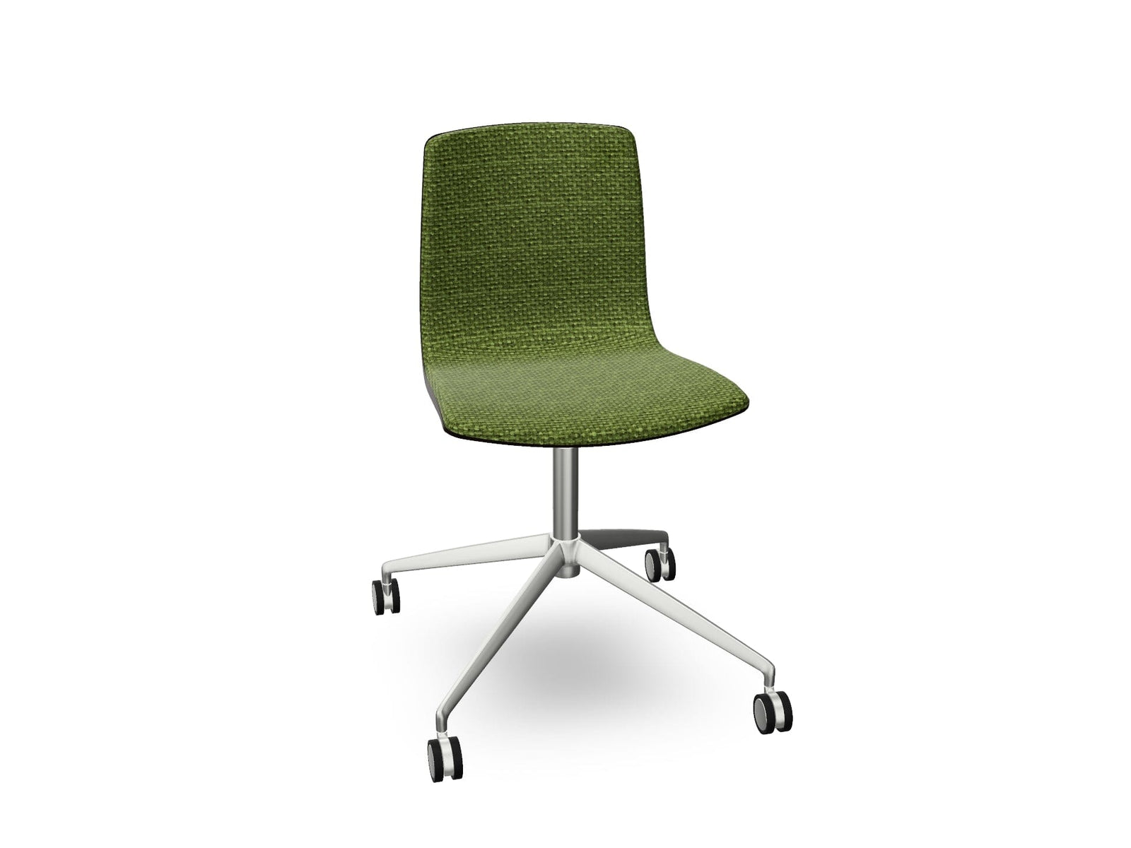Aava 02 Fixed Trestle Base Wood Chair With Front Upholstery Chairs Arper 